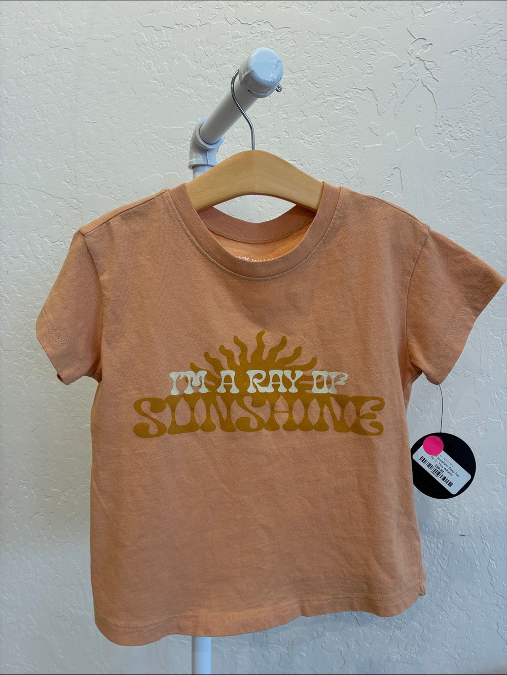 Peach 'I'm a Ray of Sunshine' Short-Sleeve Graphic Tee